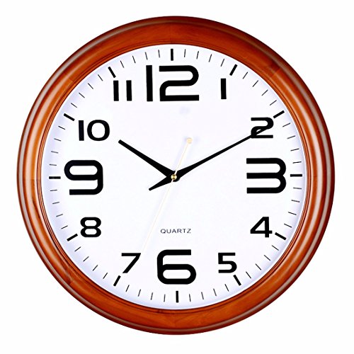 500x500 Simple Wooden Wall Clock Drawing Personality Round