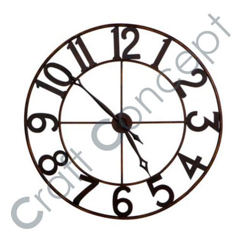 500x500 Simple Look Metal Wall Clock