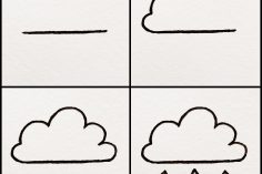 236x157 Cute Cloud Simple Cover Drawing Rainbow Easy Cloudburst Images