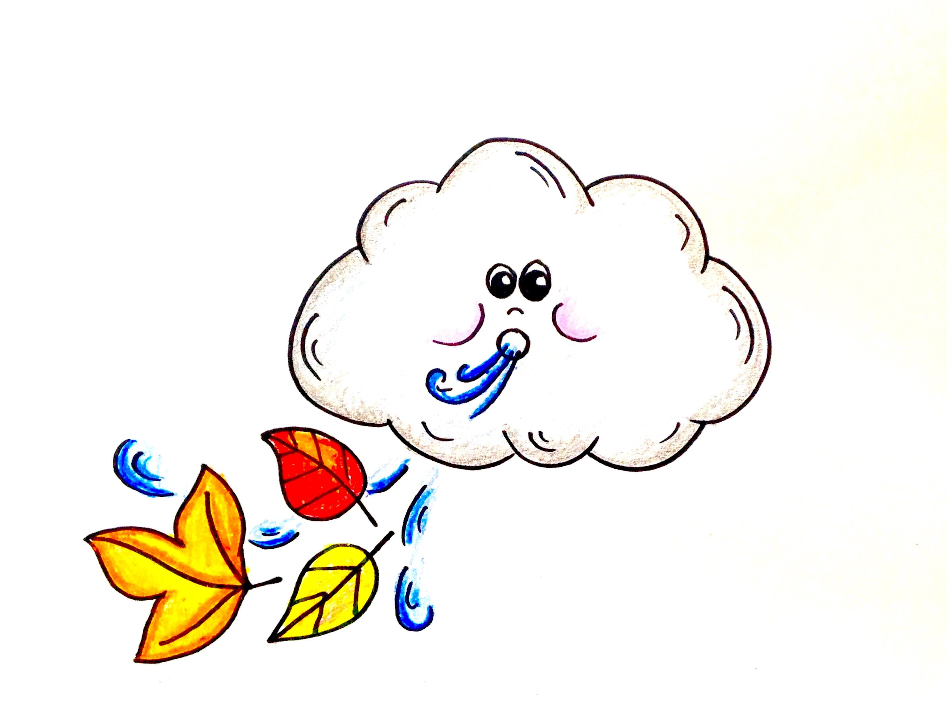 3071x2303 Drawing Lesson How To Draw A Windy Day Cloud Grab Paper, Crayons