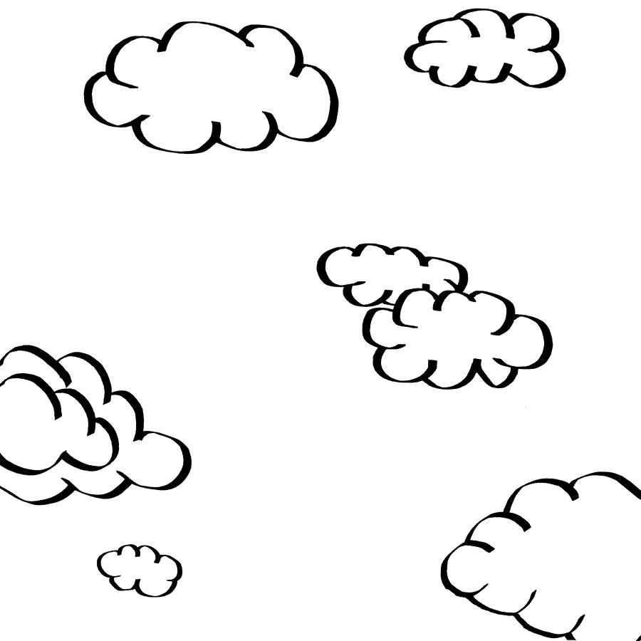 900x900 Simple Cloud Drawing