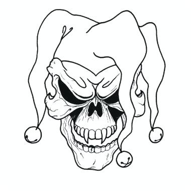 380x380 How To Draw An Evil Clown Image How To Draw Scary Clown Faces