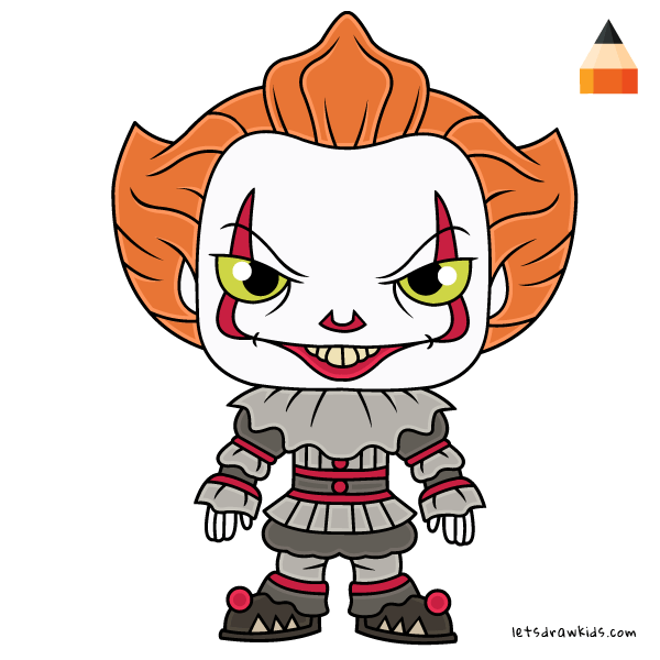 600x600 How To Draw Pennywise The Clown It