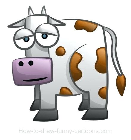 439x467 Easy To Draw Cartoon Cow How To Draw A Cute Car Cow Word Easy Step