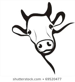 257x280 Cow Simple Icon In Black Lines Coloring Pages Cow, Outline