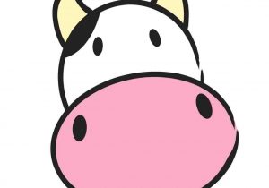 300x210 Cow Drawing Easy Face