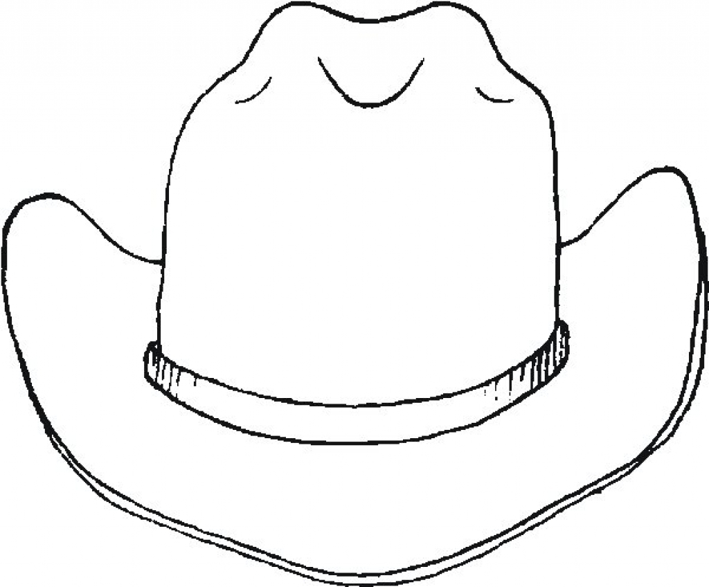 1024x848 Cowboy Boots And Hat Drawing For Color Page