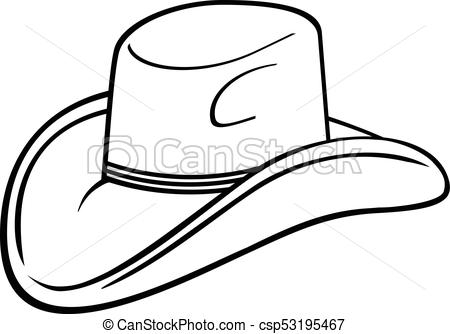 450x334 Cowboy Hat Drawing