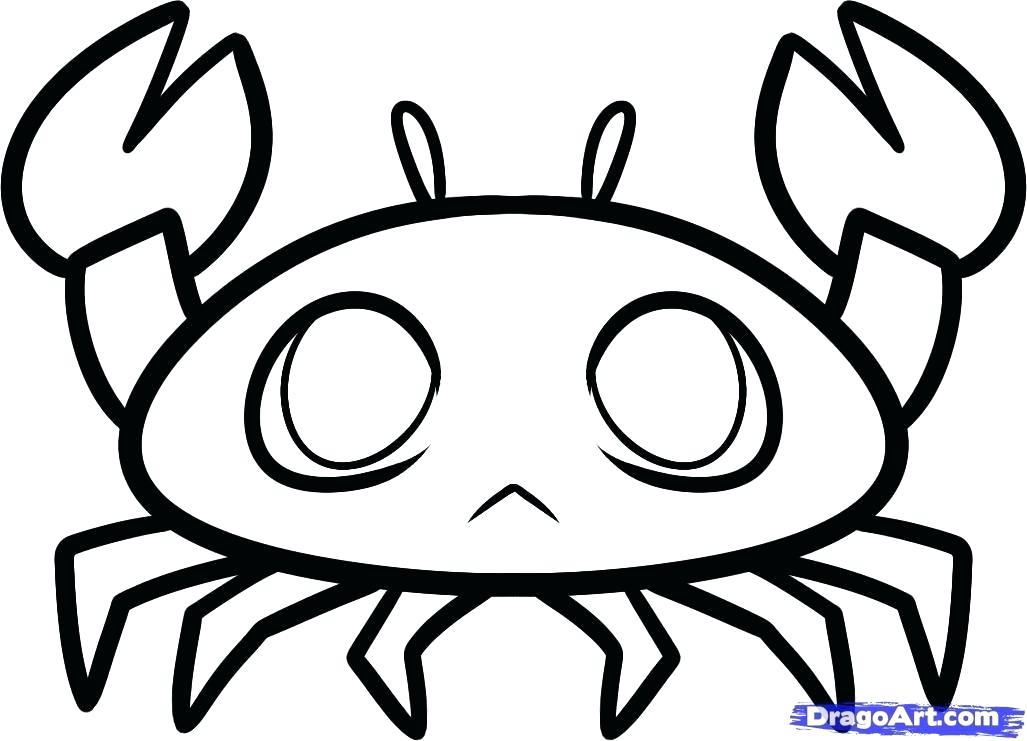 1027x741 How To Draw Crab Explore Activity Village How To Draw A Crane Bird