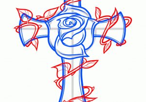 300x210 Cross Drawings Step