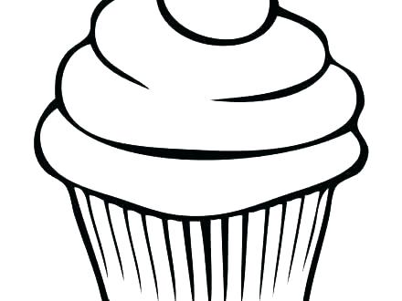440x330 Cupcake Coloring Pages Easy Cute At Free Printable Mouse Cupcakes