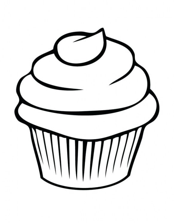 582x744 Cute Cupcake Coloring Pages Fresh Coloring Cupcakes Cupcake Color