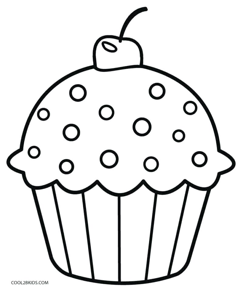 800x960 Simple Cupcake Coloring Pictures Cute Cupcake Coloring Pages