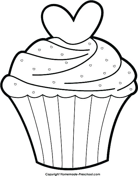 483x615 Cupcake Coloring Pictures