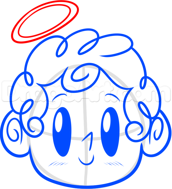 729x800 How To Draw Cupid Easy, Step