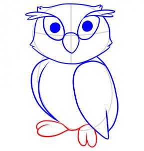 289x302 How To Draw How To Draw An Owl For Kids