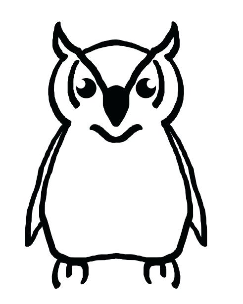 491x615 Owl Outline Cute Owl Blank Outline