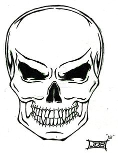 236x305 Drawing Of Skulls Easy Best Simple Skull Tattoos Images