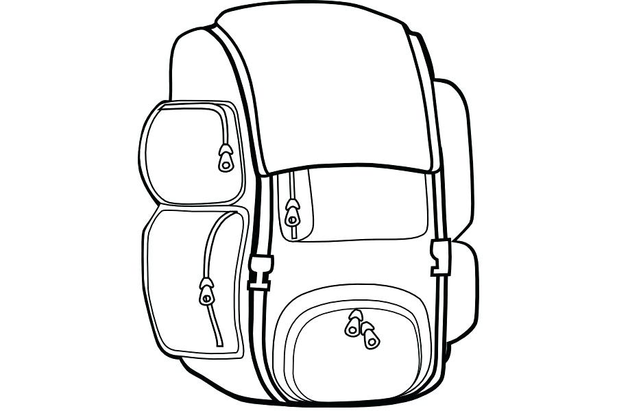 900x600 Backpack Drawing Coloring Book Backpack Designs For Coloring
