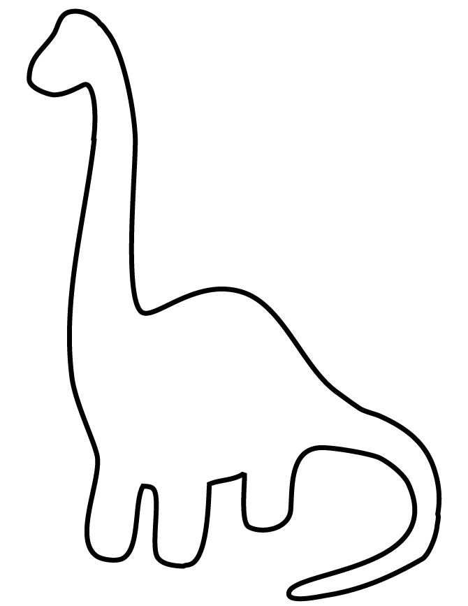 670x867 Easy Dinosaur For Toddlers Coloring