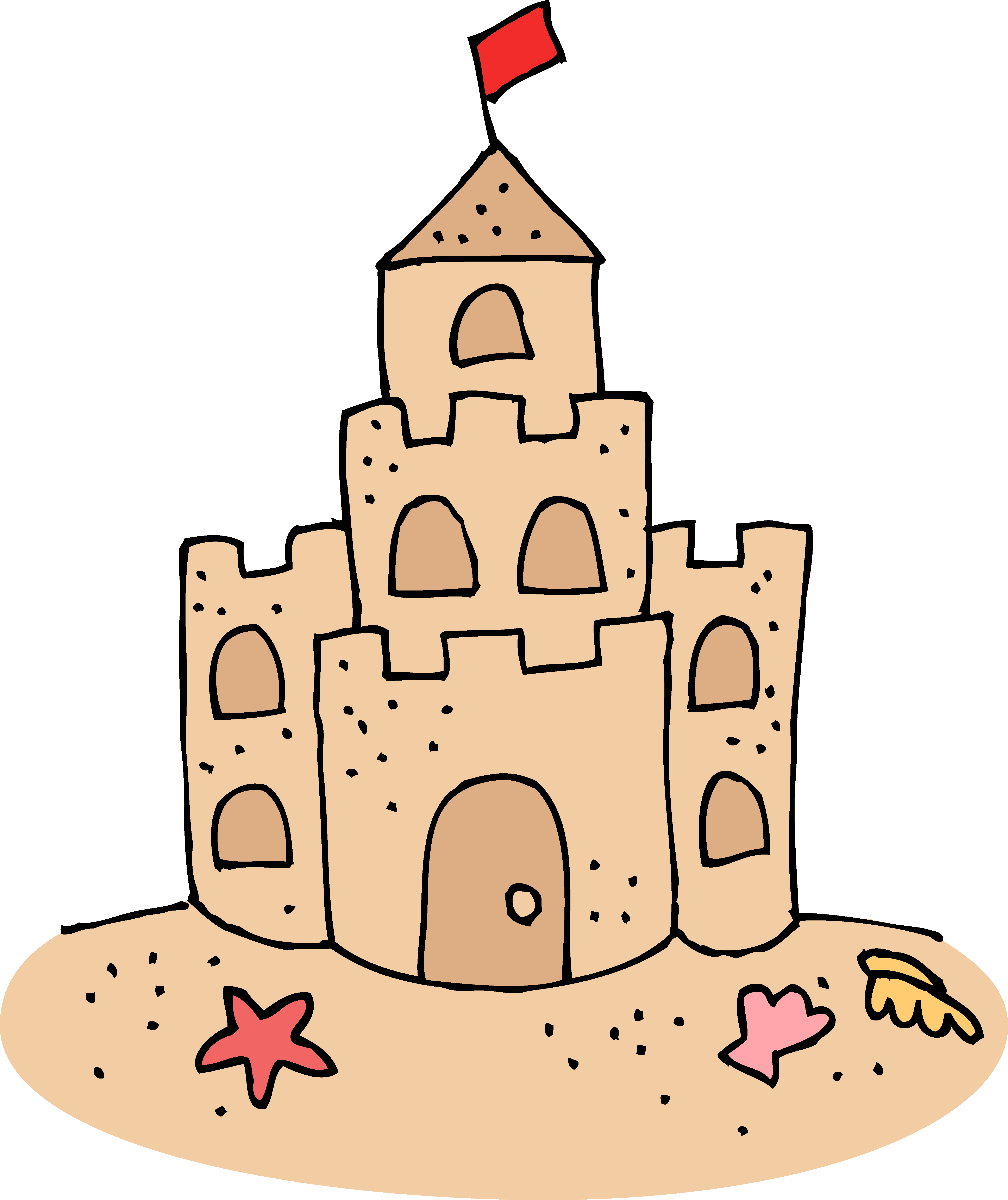 4879x5808 Castle Drawing Cliparts