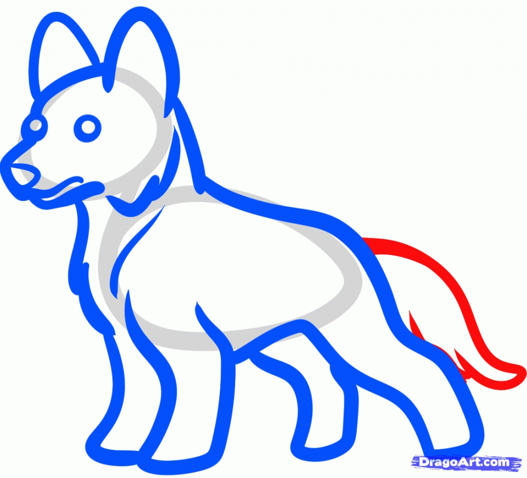 1024x930 How To Draw A Dog Step