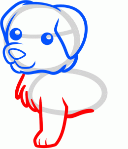 260x302 How To Draw How To Draw A Golden Retriever For Kids