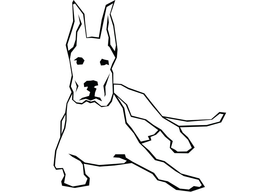 900x620 Puppy Line Drawing Shepherd Dachshund Puppy Drawing Line Art