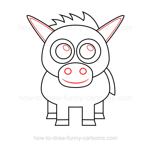 500x488 How To Draw A Donkey