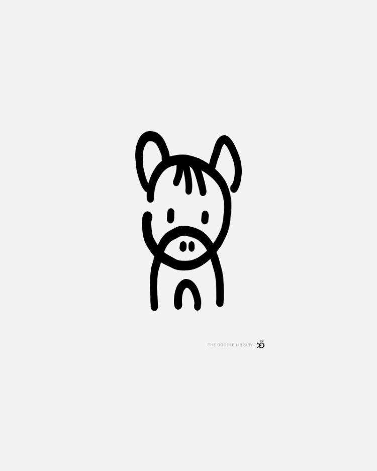 750x937 Animal Doodles In Easy Animal