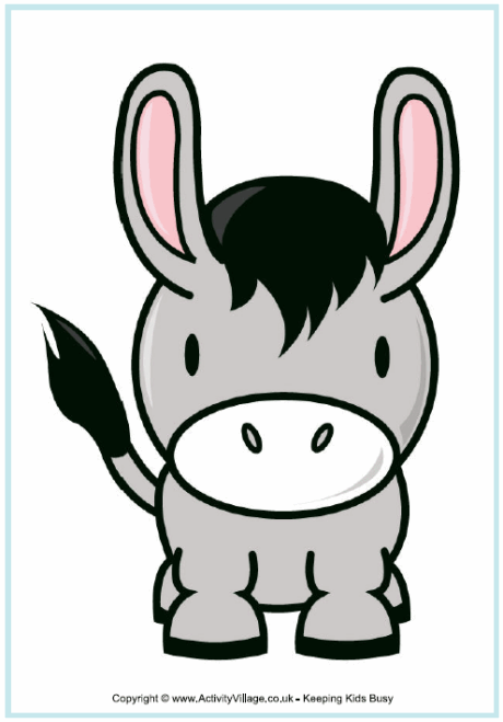 Simple Donkey Drawing | Free download on ClipArtMag