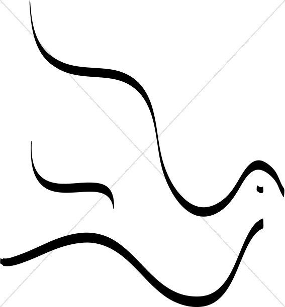 567x612 A Simple Dove Dove Clipart