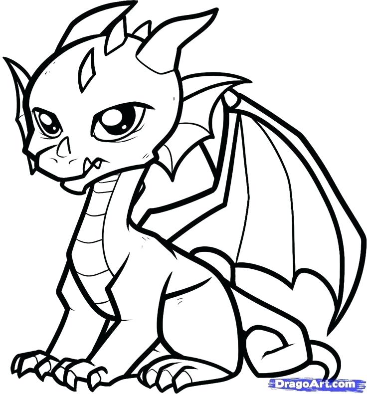 736x790 Draw Easy Dragon