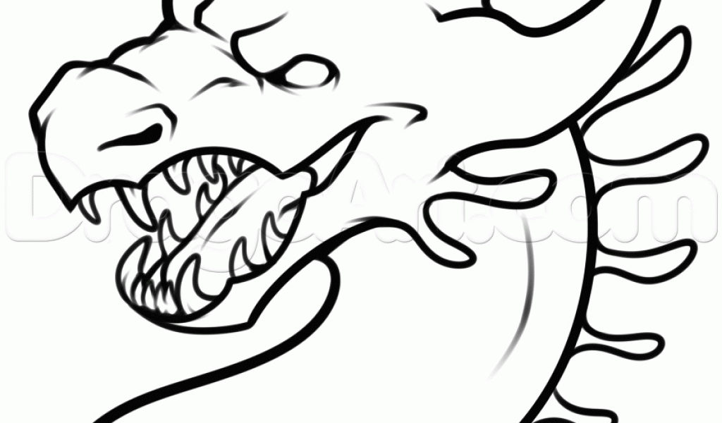 1024x600 Easy Drawings Of Dragons Step