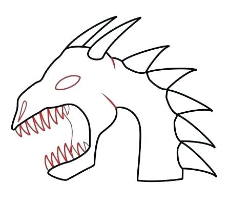 447x396 How To Draw A Simple Chinese Dragon Step
