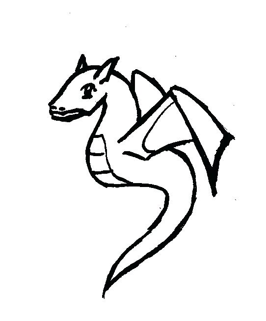 542x654 Dragon Simple Drawing Image Titled Draw A Dragon Step Simple
