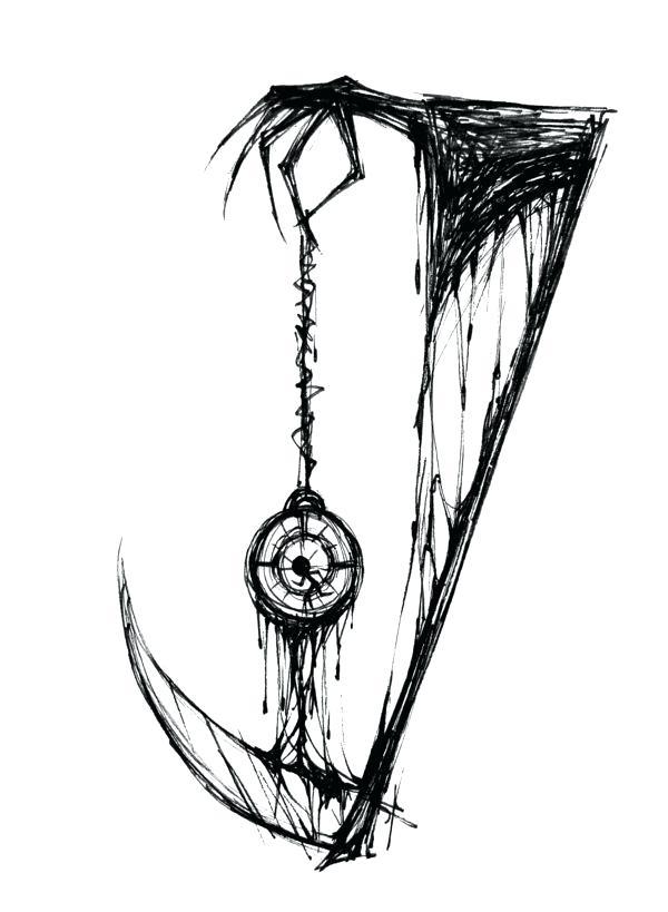 600x819 Simple Grim Reaper Drawings