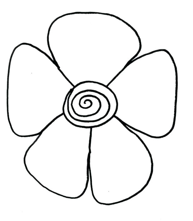 618x706 Simple Drawing For Kids Flowers Simple Flower Drawings Learn