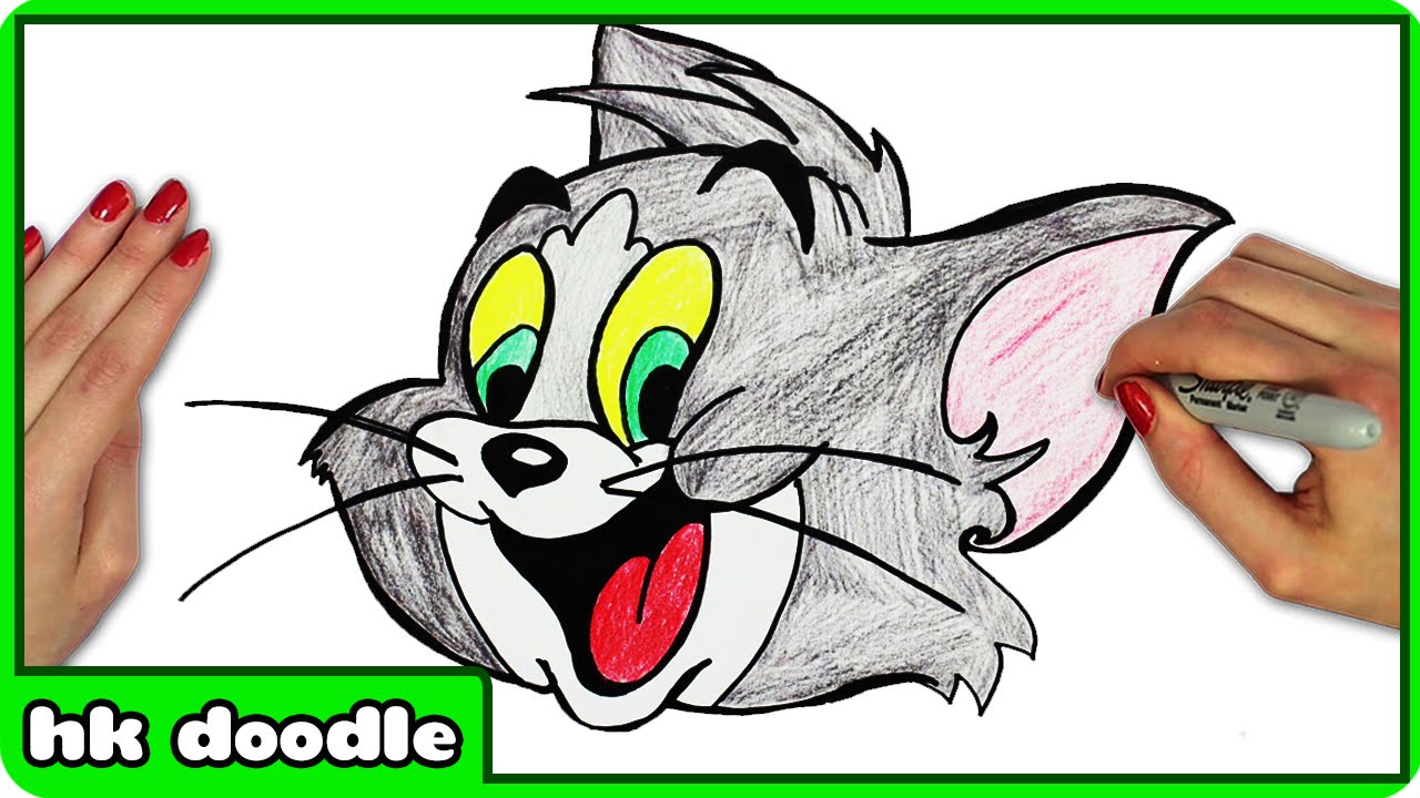 1280x720 how to draw tom the cat from tom and jerry cartoons