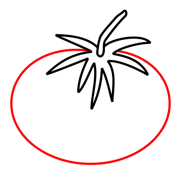 375x375 Drawing A Cartoon Tomato