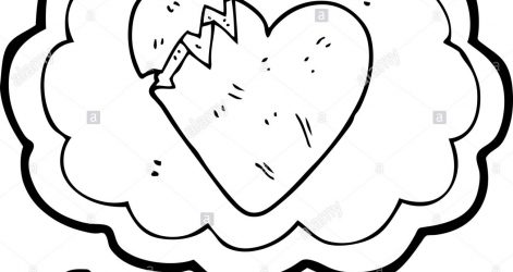 471x250 A Broken Heart Drawings Best Simple Boy Sketch Cute Heartbroken