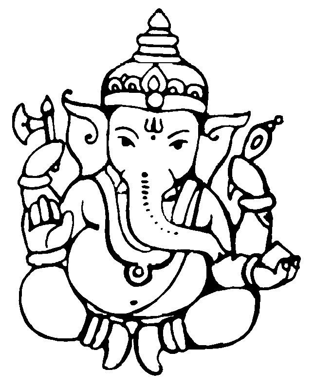 Simple Drawing Of Lord Ganesha