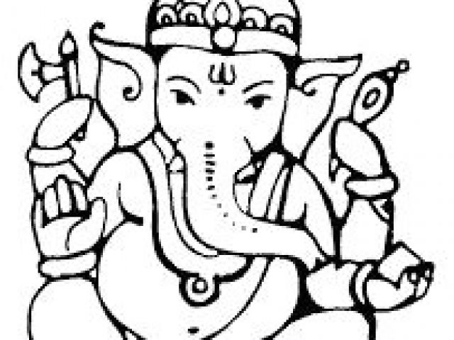 Simple Drawing Of Lord Ganesha | Free download on ClipArtMag