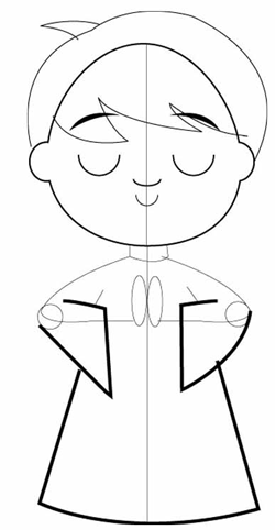 250x482 How To Draw Cartoon Angels In Easy Step
