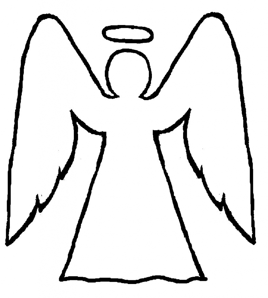 921x1024 Angel Drawing Easy For Free Download