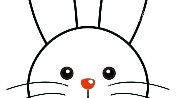 570x320 Easy Draw Bunny Easy To Draw Easter Bunny