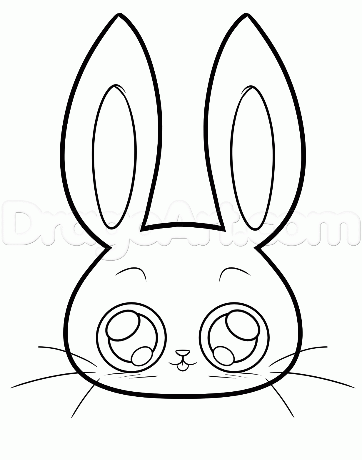 1231x1562 How To Draw A Simple Easter Bunny Astar Tutorial