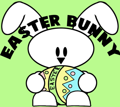 400x355 How To Draw A Baby Bunny Holding An Easter Egg Drawing Tutorial