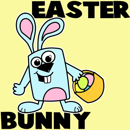 450x450 How To Draw The Easter Bunny With Simple And Easy Step