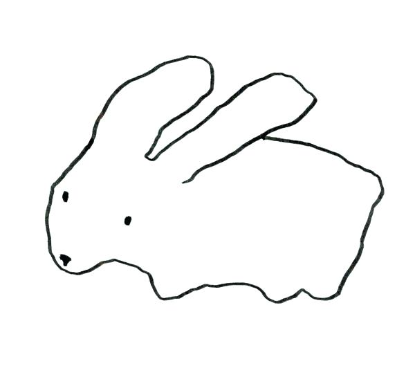 600x532 Simple Bunny Drawing
